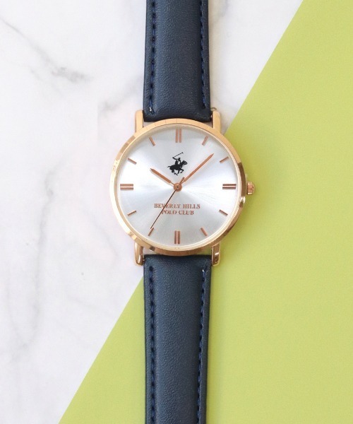 BEVERLY HILLS POLO CLUB（ビバリーヒルズポロクラブ）の「【Beverly Hills Polo Club/ビバリーヒルズポロクラブ】合成皮革レザーベルト腕時計 / 生活防水(3気圧)機能付き（アナログ腕時計・メンズ・ダークブラウン系1/ネイビー系3/ダークブラウン系3/ブラック系3/ネイビー系2/ブラウン系1/ブラウン系2/ブラック系2/ネイビー系1/ダークブラウン系2/ブラック系1/ブラウン系3/ピンク/ホワイト/ネイビー/ブラウン/その他1/ライトブラウン/その他/グレイッシュベージュ・ONE SIZE）」の14枚目の写真
