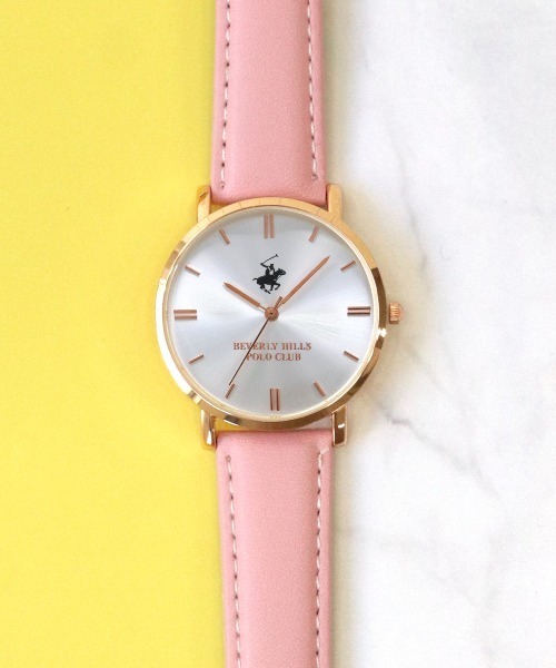 BEVERLY HILLS POLO CLUB（ビバリーヒルズポロクラブ）の「【Beverly Hills Polo Club/ビバリーヒルズポロクラブ】合成皮革レザーベルト腕時計 / 生活防水(3気圧)機能付き（アナログ腕時計・メンズ・ダークブラウン系1/ネイビー系3/ダークブラウン系3/ブラック系3/ネイビー系2/ブラウン系1/ブラウン系2/ブラック系2/ネイビー系1/ダークブラウン系2/ブラック系1/ブラウン系3/ピンク/ホワイト/ネイビー/ブラウン/その他1/ライトブラウン/その他/グレイッシュベージュ・ONE SIZE）」の18枚目の写真