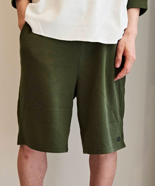 UGG（アグ）の「UGG@mos ワッフルハーフパンツ / アグ ワッフルハーフパンツ（その他パンツ・レディース・ネイビー/カーキ/ブラウン・L/M）」の2枚目の写真