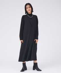 qualite | フロントプリーツワンピース(ワンピース)