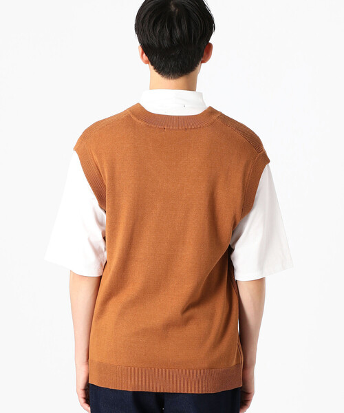 COMME CA ISM（コムサイズム）の「ニットベスト（ニット/セーター・メンズ・ベージュ/ネイビー/オレンジ/グリーン・MEDIUM/LARGE）」の15枚目の写真