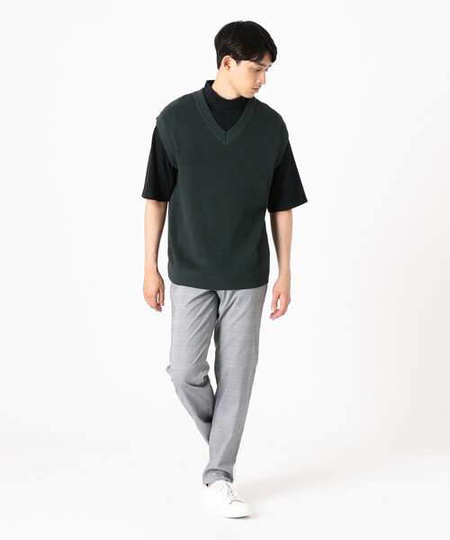 COMME CA ISM（コムサイズム）の「ニットベスト（ニット/セーター・メンズ・ベージュ/ネイビー/オレンジ/グリーン・MEDIUM/LARGE）」の9枚目の写真