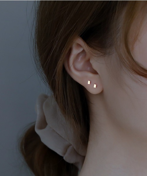 Ritomo De Ricco（リトモ・デ・リコ）の「オールシルバー925　スターリングシルバー　シンプルピアス（ピアス（両耳用）・レディース・A/B・SMALL）」の11枚目の写真