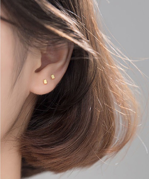 Ritomo De Ricco（リトモ・デ・リコ）の「オールシルバー925　スターリングシルバー　シンプルピアス（ピアス（両耳用）・レディース・A/B・SMALL）」の8枚目の写真