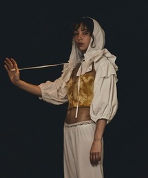 papier | papier/パピエ/Hood holder blouse/フード付きつけ襟(付け襟)