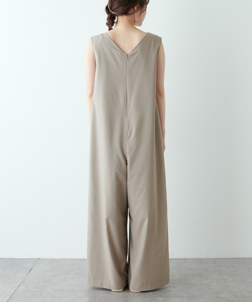 PUAL CE CIN（ピュアルセシン）の「【Du noir】シンプルなのにサマになる大人洗練イージーサロペット（サロペット/オーバーオール・レディース・ブラック/ベージュ・FREE）」の12枚目の写真