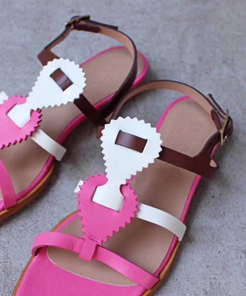 Uncut Bound（アンカットバウンド）の「ANNAISHA(アンナイシャ)  PATIN サンダル（サンダル・レディース・ブラック/ブラウン/ピンク・36/35）」の13枚目の写真