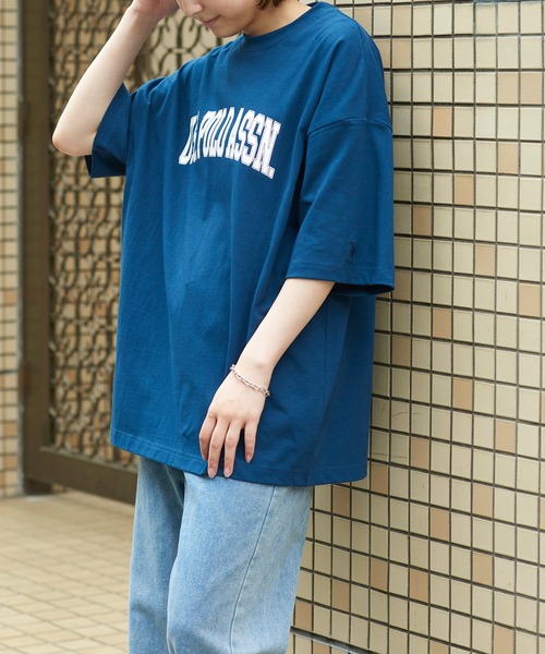 U.S. POLO ASSN.（ユーエスポロアッスン）の「【U.S. POLO ASSN.】USPOLO カレッジロゴ刺繍&袖ワンポイントロゴ Tシャツ（Tシャツ/カットソー・メンズ・ホワイト系/ホワイト系2/ブラック系/ブラック系2/グリーン系/グリーン系2/ネイビー系/ネイビー系2・S/M/L）」の13枚目の写真