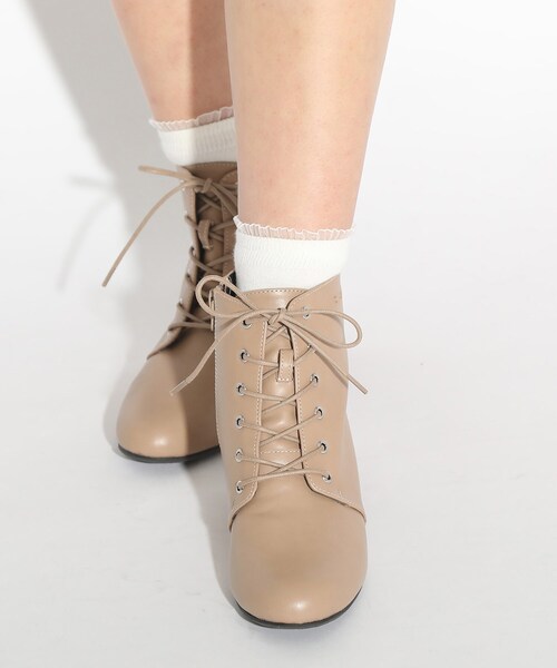 専用✧ピンク他ラテ✧新品✧フー140 セール】ヒールレースアップブーツ（ブーツ）｜PINK-latte