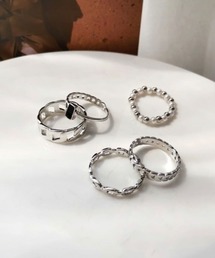 【accessory】(5点セット)ニュアンスリングセット