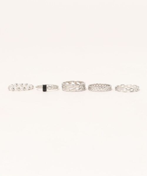 nemne store(ネンネストア)の「【accessory】(5点セット)ニュアンスリングセット(リング・レディース・シルバー/ゴールド・フリー)」の9枚目の写真