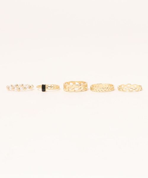 nemne store(ネンネストア)の「【accessory】(5点セット)ニュアンスリングセット(リング・レディース・シルバー/ゴールド・フリー)」の10枚目の写真