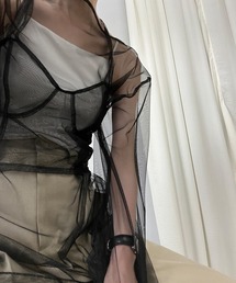 MAISON CHUCLLA | チュール シアーキャミソール chwj22a02(キャミソール)