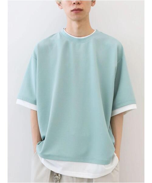 CRAFT STANDARD BOUTIQUE(クラフトスタンダードブティック)の「JQカットレイヤーTEE *(Tシャツ/カットソー・メンズ・チャコールグレー/グレー/カーキ/モカ・LL/M/L)」の7枚目の写真