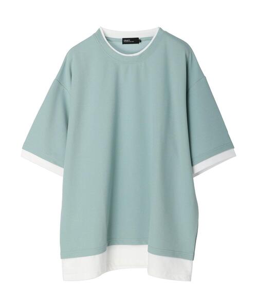 CRAFT STANDARD BOUTIQUE(クラフトスタンダードブティック)の「JQカットレイヤーTEE *(Tシャツ/カットソー・メンズ・チャコールグレー/グレー/カーキ/モカ・LL/M/L)」の17枚目の写真