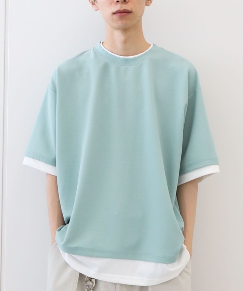 CRAFT STANDARD BOUTIQUE(クラフトスタンダードブティック)の「JQカットレイヤーTEE *(Tシャツ/カットソー・メンズ・チャコールグレー/グレー/カーキ/モカ・LL/M/L)」の4枚目の写真