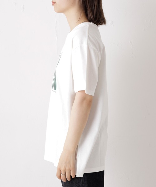 Kastane（カスタネ）の「WAVYロゴTee（Tシャツ/カットソー・レディース・チャコールグレー/オフホワイト/オレンジ/ブルー・FREE）」の7枚目の写真