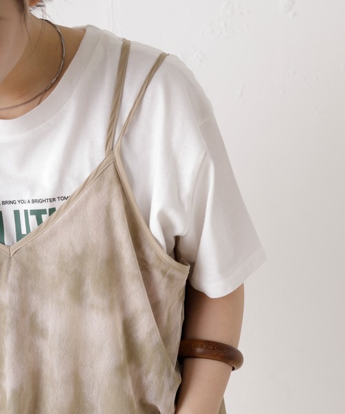 Kastane（カスタネ）の「WAVYロゴTee（Tシャツ/カットソー・レディース・チャコールグレー/オフホワイト/オレンジ/ブルー・FREE）」の16枚目の写真