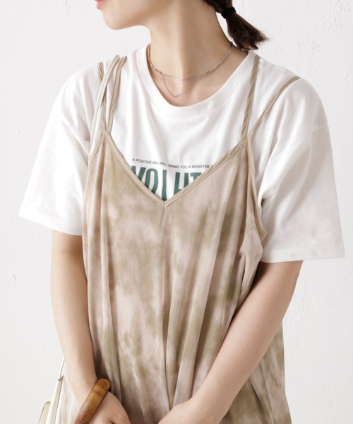 Kastane（カスタネ）の「WAVYロゴTee（Tシャツ/カットソー・レディース・チャコールグレー/オフホワイト/オレンジ/ブルー・FREE）」の14枚目の写真