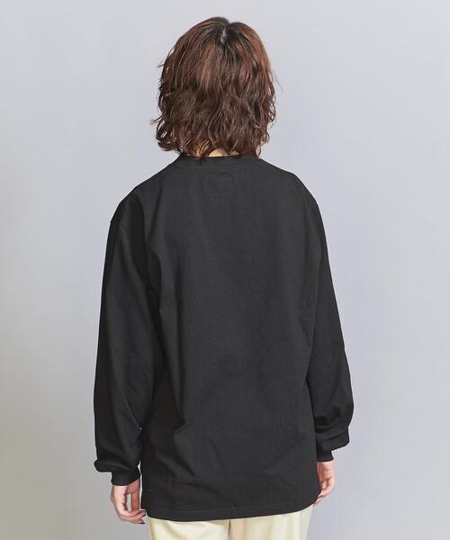 BEAUTY&YOUTH UNITED ARROWS(ビューティーアンドユースユナイテッドアローズ)の「【別注】<NutmegMills>ロゴロングスリーブTシャツ(Tシャツ/カットソー・レディース・ホワイト/ブラック/ロイヤルブルー・FREE)」の6枚目の写真