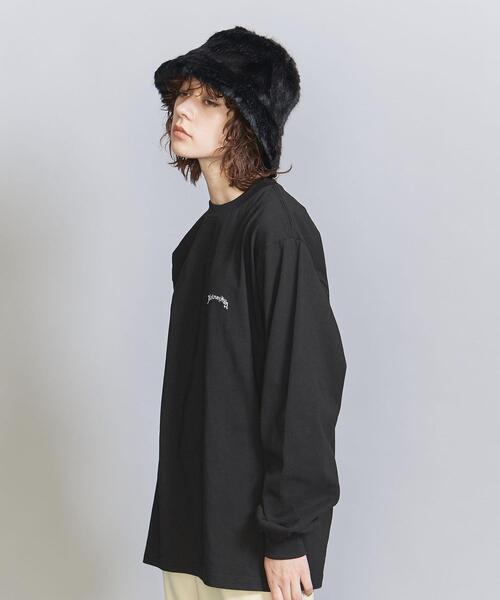 BEAUTY&YOUTH UNITED ARROWS(ビューティーアンドユースユナイテッドアローズ)の「【別注】<NutmegMills>ロゴロングスリーブTシャツ(Tシャツ/カットソー・レディース・ホワイト/ブラック/ロイヤルブルー・FREE)」の7枚目の写真
