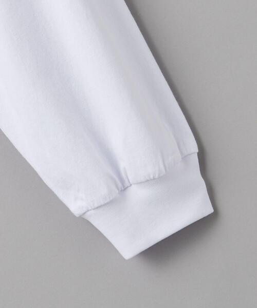 BEAUTY&YOUTH UNITED ARROWS(ビューティーアンドユースユナイテッドアローズ)の「【別注】<NutmegMills>ロゴロングスリーブTシャツ(Tシャツ/カットソー・レディース・ホワイト/ブラック/ロイヤルブルー・FREE)」の17枚目の写真
