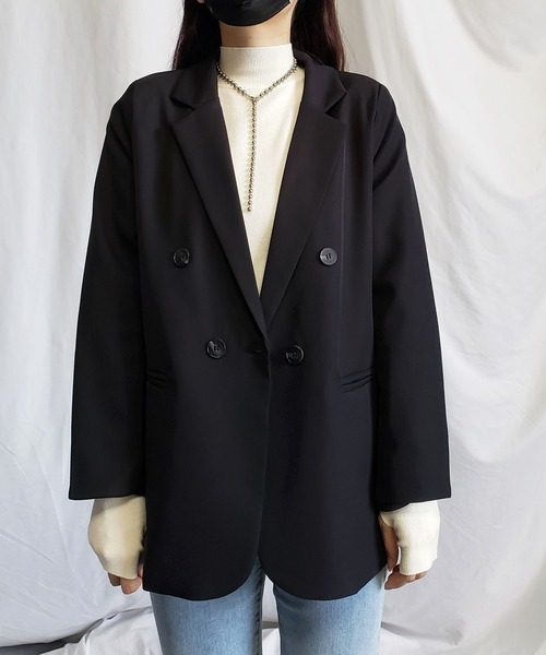 me+em select(ミームセレクト)の「ハイネックタックパフスリーブ指穴ニットトップス(ニット/セーター・レディース・ブラック/ベージュ/レッド・FREE)」の18枚目の写真