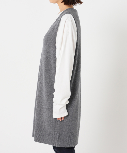 plage（プラージュ）の「long ニットベスト（ベスト・レディース・ブラウン系その他/グレー・FREE）」の21枚目の写真