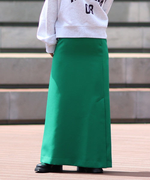 JOINT WORKS（ジョイントワークス）の「マットツイルマキシスカート（スカート・レディース・ライトグレー/ブラック/グリーン・SMALL/MEDIUM/LARGE）」の3枚目の写真