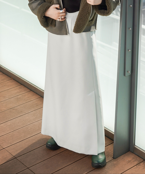 JOINT WORKS（ジョイントワークス）の「マットツイルマキシスカート（スカート・レディース・ライトグレー/ブラック/グリーン・SMALL/MEDIUM/LARGE）」の2枚目の写真