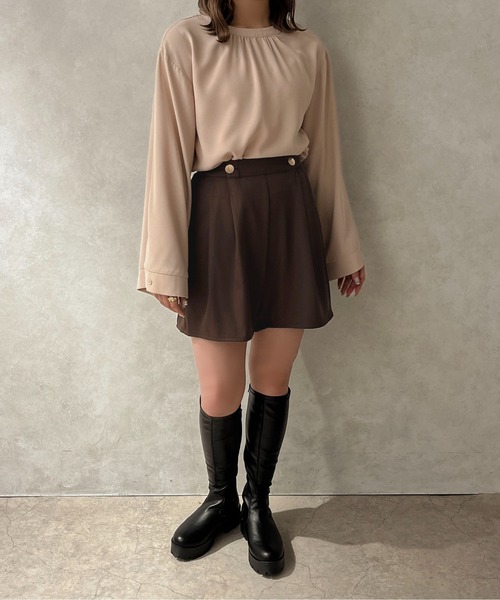 apres jour clair(アプレジュールクレア)の「【apres jour clair】Wボタンショートパンツ【ZOZOTOWN限定アイテム】(その他パンツ・レディース・カーキ/ライトベージュ/ダークブラウン・フリー/X-LARGE)」の5枚目の写真