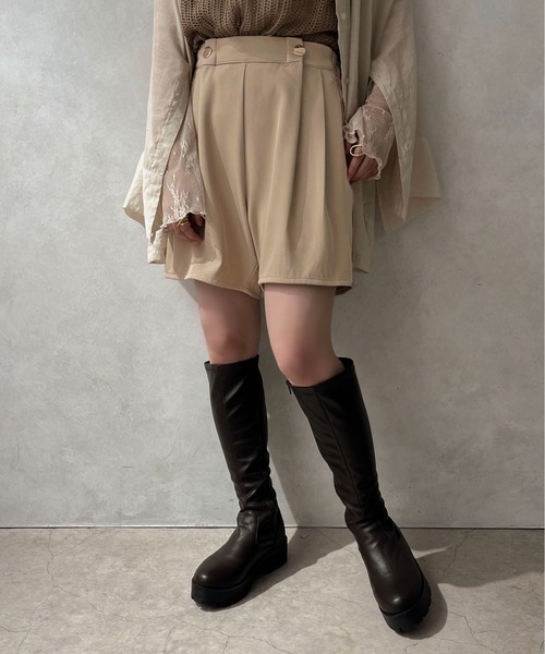 apres jour clair(アプレジュールクレア)の「【apres jour clair】Wボタンショートパンツ【ZOZOTOWN限定アイテム】(その他パンツ・レディース・カーキ/ライトベージュ/ダークブラウン・フリー/X-LARGE)」の6枚目の写真
