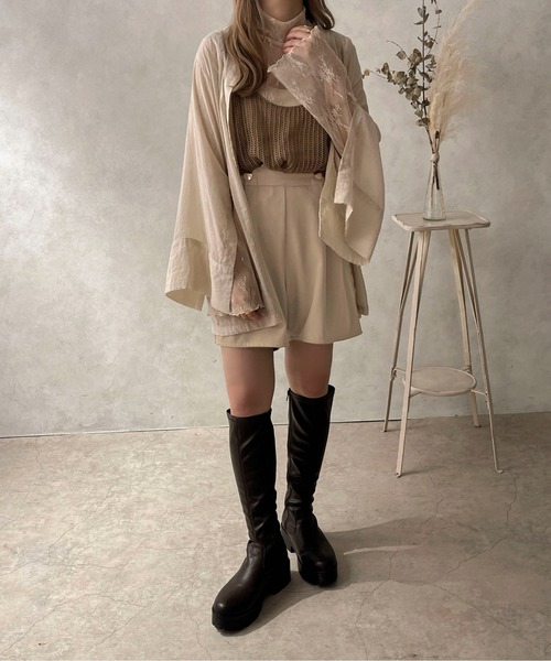 apres jour clair(アプレジュールクレア)の「【apres jour clair】Wボタンショートパンツ【ZOZOTOWN限定アイテム】(その他パンツ・レディース・カーキ/ライトベージュ/ダークブラウン・フリー/X-LARGE)」の11枚目の写真