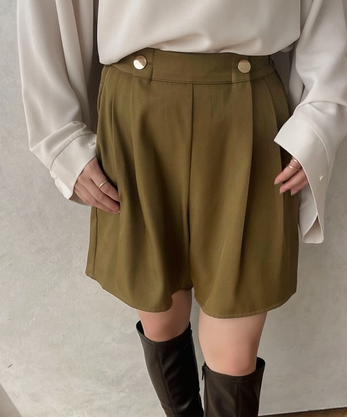 apres jour clair(アプレジュールクレア)の「【apres jour clair】Wボタンショートパンツ【ZOZOTOWN限定アイテム】(その他パンツ・レディース・カーキ/ライトベージュ/ダークブラウン・フリー/X-LARGE)」の22枚目の写真