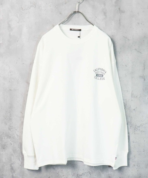 SHI-JYOMAN(シジョマン)の「【USコットン100%】袖口リブ長袖Tシャツ(Tシャツ/カットソー・メンズ・ダークグリーン系/ベージュ/ブラウン/杢グレー/ネイビー系/グレー系/スモークピンク/ホワイト系/ネイビー/グレー系1/ベージュ系/ホワイト系1/ブラック系/ブラック/グレー系2/チャコール/ブラック系1/オフホワイト/ブルー/ダークグリーン・L/M/XL)」の3枚目の写真