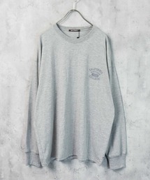 【USコットン100％】袖口リブ長袖Tシャツ