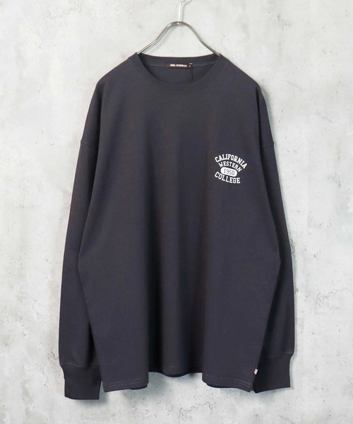 SHI-JYOMAN(シジョマン)の「【USコットン100%】袖口リブ長袖Tシャツ(Tシャツ/カットソー・メンズ・ダークグリーン系/ベージュ/ブラウン/杢グレー/ネイビー系/グレー系/スモークピンク/ホワイト系/ネイビー/グレー系1/ベージュ系/ホワイト系1/ブラック系/ブラック/グレー系2/チャコール/ブラック系1/オフホワイト/ブルー/ダークグリーン・L/M/XL)」の10枚目の写真