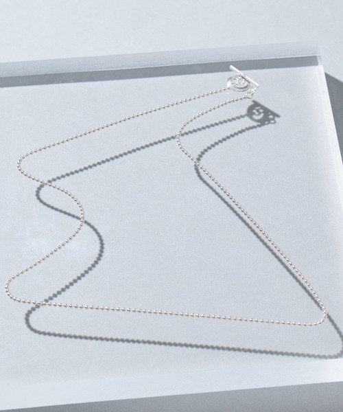 NEW BROWN(ニューブラウン)の「【NEW BROWN】ball chain silver necklace ボールチェーンシルバーネックレス NB18(ネックレス・メンズ・シルバー・FREE)」の9枚目の写真