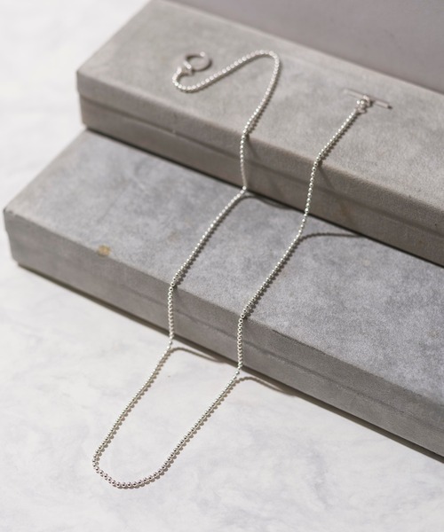 NEW BROWN(ニューブラウン)の「【NEW BROWN】ball chain silver necklace ボールチェーンシルバーネックレス NB18(ネックレス・メンズ・シルバー・FREE)」の12枚目の写真