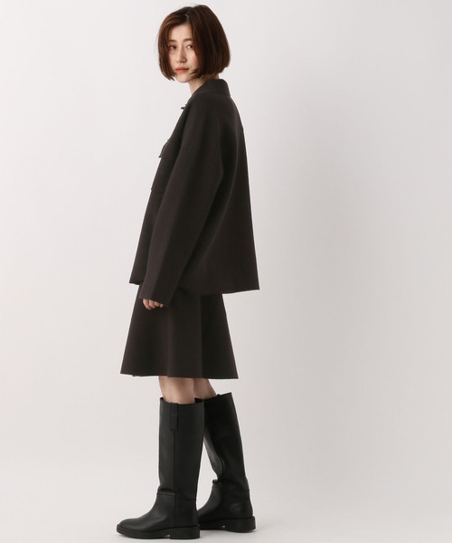 A part by(アパートバイ)の「セットアップ対応/エリツキニットシャツ 123618(シャツ/ブラウス・レディース・ブラック/ベージュ・FREE)」の8枚目の写真