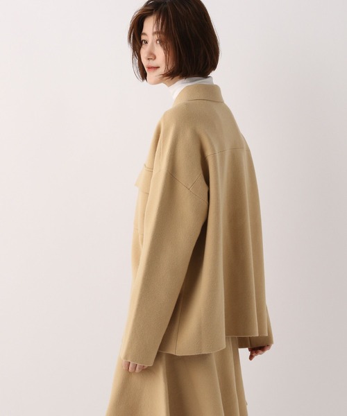 A part by(アパートバイ)の「セットアップ対応/エリツキニットシャツ 123618(シャツ/ブラウス・レディース・ブラック/ベージュ・FREE)」の15枚目の写真