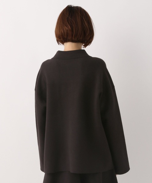 A part by(アパートバイ)の「セットアップ対応/エリツキニットシャツ 123618(シャツ/ブラウス・レディース・ブラック/ベージュ・FREE)」の20枚目の写真