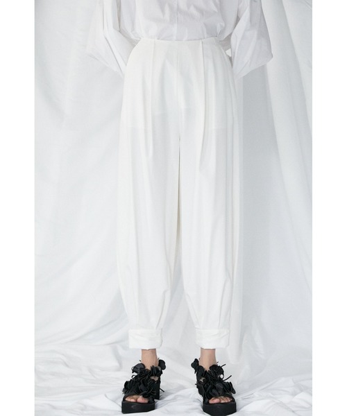 ENFOLD（エンフォルド）の「TENCEL Twill Cuffed Hem トラウザー