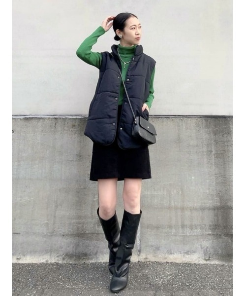 HONEYSUCKLE ROSE(ハニーサックルローズ)の「【HONEYSUCKLE ROSE】中綿ベスト(その他アウター・レディース・ブラック/グリーン・M/L)」の10枚目の写真