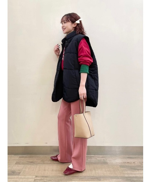 HONEYSUCKLE ROSE(ハニーサックルローズ)の「【HONEYSUCKLE ROSE】中綿ベスト(その他アウター・レディース・ブラック/グリーン・M/L)」の13枚目の写真