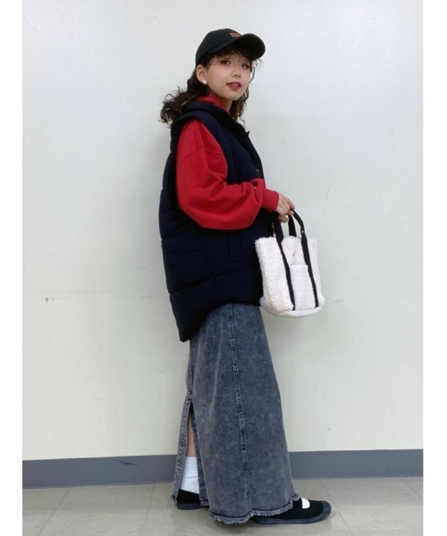 HONEYSUCKLE ROSE(ハニーサックルローズ)の「【HONEYSUCKLE ROSE】中綿ベスト(その他アウター・レディース・ブラック/グリーン・M/L)」の19枚目の写真