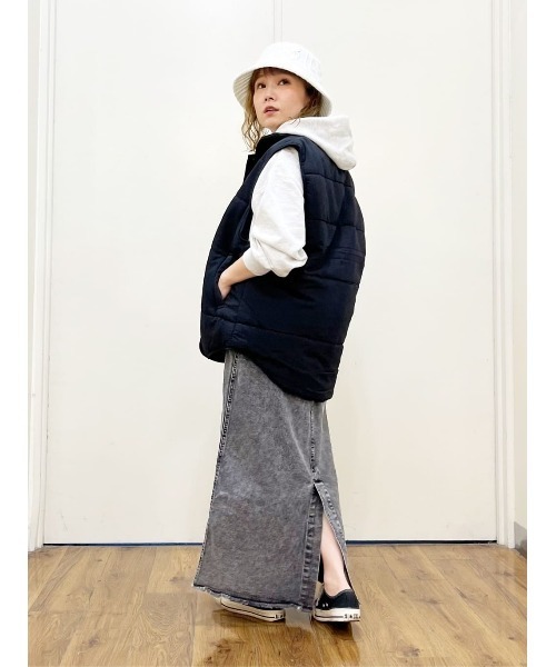 HONEYSUCKLE ROSE(ハニーサックルローズ)の「【HONEYSUCKLE ROSE】中綿ベスト(その他アウター・レディース・ブラック/グリーン・M/L)」の22枚目の写真