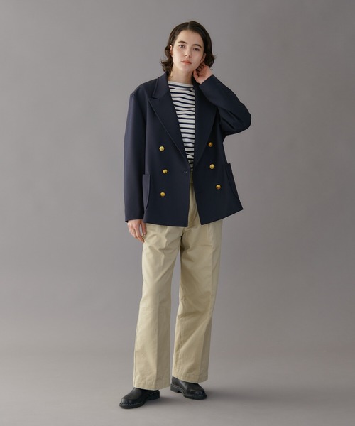 美品✨ORCIVAL　ピークドラペルジャケット　紺ブレ　金ボタン　ネイビー　1 美品✨ORCIVAL ピークドラペルジャケット 紺ブレ 金ボタン