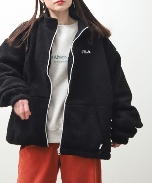 FILA（フィラ）の「【FILA】オーバーサイズ もこもこボアフリース