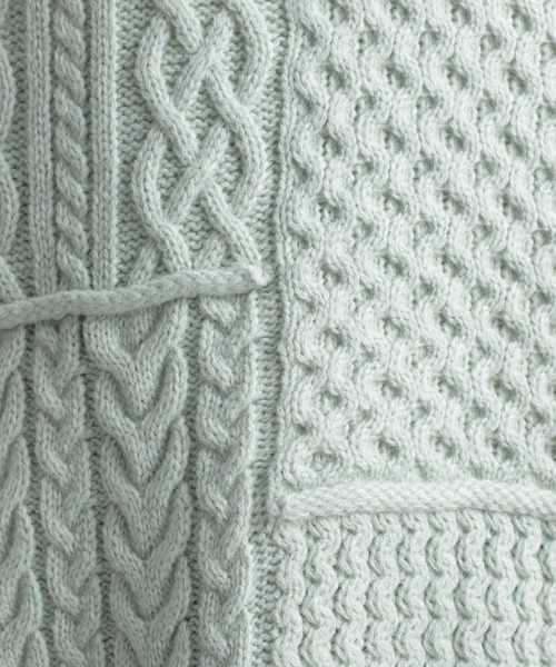 HARE（ハレ）の「クレイジーパターンニット(HARE)（ニット/セーター・メンズ・ブルー/ライトグリーン/ブラック・FREE）」の7枚目の写真